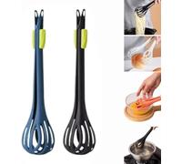 Multifunctional Egg Beater,2025 New 2 In 1 Silicone Egg Whisk & Food Clip for Boiled Eggs,Noodle,Bread,Creative Multifunction Handheld Blende Egg Beater,Kitchen Gadget for Gripping and Stirring Food