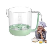 Multifunctional Egg Stir Cup - Hand-Pressed Cream Beating Cup, Manual Hand Push Mixer, Stainless Steel Whisking Tool for Baking and Cooking, Easy Press Kitchen Gadget for Eggs Cream Batter Sauce Mix