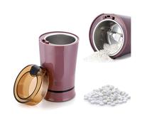 Multifunctional Electric Pill Crusher Grinder- Grind The Medicine and Vitamin or Coffee Beans Tablets of Different Sizes into Fine Powder-Grinder for Feeding Tubes, Children or Pets (Purple2)