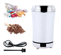 Multifunctional Electric Pill Crusher Grinder- Grind The Medicine and Vitamin or Coffee Beans Tablets of Different Sizes into Fine Powder-Grinder for Feeding Tubes, Children or Pets (White)