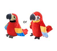 Multifunctional Electric Plush Parrot Speaking Talking Repeats Waving Simulation Bird Early Education Toy Stuffed Toy