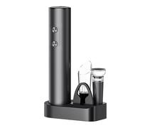 Multifunctional Electric Wine Opener Set, Battery Operated Foil Cutter Aerator and Vacuum Stopper, Easy to Use
