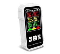 Multifunctional Electromagnetic Radiation Detector Electric Field Magnetic-field Intensity Detection Device Sound Alarm Function Sensitivity Anytime With Confidence(White)