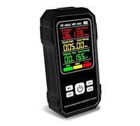 Multifunctional Electromagnetic Radiation Detector Electric Field Magnetic-field Intensity Detection Device Sound Alarm Function Sensitivity Anytime With Confidence(Black)