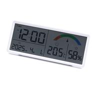 Multifunctional Electronic Clock Indoor Temperature Monitor Easy Setups Battery Operated With 2 Alarm And Snooze Feature Multifunctional Digital Clock For Living Room