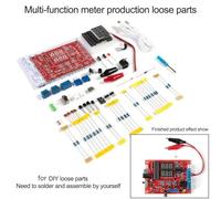 Multifunctional Electronic Instrumentation Soldering Practice Kit, DIY Electronics Learning Kit for Voltage Current Measurement(Without HOUSING)