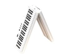 Multifunctional Electronic Music Synthesize Controller Foldable Piano 88 Keys USB Digital Keyboard Instrument Gift(White,UK)