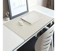 Multifunctional Executive Desk Blotter Pad Office Mouse Pad Laptop Keyboard Mat Large Desk Mat with Non-Slip Edge Protector,Writing Mat Smooth Gaming Pad 70 * 40cm,White