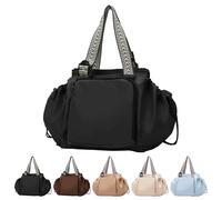 Multifunctional Expandable Travel Tote Bag - 3-in-1 Extra Large Stylish Backpack, Shoulder Bag for Travel, Beach, & Work, Black, 32cm x 23cm x 35cm / 12.60inch x 9.06inch x 13.78inch