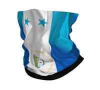 Multifunctional Face Shield,Honduras Honduran and Nicaragua Nicaraguans Flag Wavy,Facial Decoration Novelty Tube Scarf for Outdoor Women Yoga 26X30cm