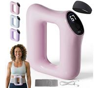 Multifunctional Fascia Ring for the Entire Body, Fast Fat Burning Yoga Ring Massager, Body Massager for Muscle Stimulater Machine, Electric Adjustable 3 Modes & 5 Levels Massagers Tool (Pink)