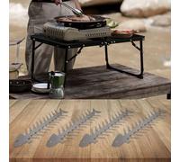 Multifunctional Fishbone Barbecue Rack Made of Stainless Steel, Perfect for Grilling and Easy Maintenance (S)