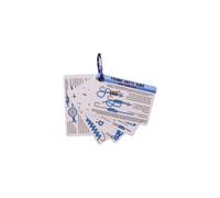 Multifunctional Fishing Set 5pcs Knot Card With Carabiner Portable Tying Reference For Anglers (White, 8 9x5 9cm)