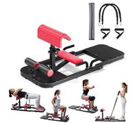 Multifunctional Fitness Equipment - Sissy Squat, Hip Thrust, Push-up, with Bonus Resistance Bands for Full Body Workout