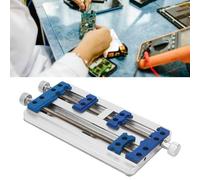 Multifunctional Fixture Holder 2+1 Rotatable PCB Clamp Aluminum Alloy High Temperature Resistance for CPU Motherboard IC BGA Repair Soldering