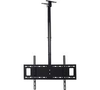 Multifunctional Floating TV Mount Adjustable Ceiling Bracket 30° Swivel Left & Right Compatible with 37-65 inch LED Screens Space-Saving Design for Home Theatre