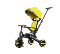 Multifunctional Foldable Baby Tricycle - Multiple Modes, Easy To Store, Suitable For Child Growth, Safe And Fun, Suitable For Toddlers (Multi-Color)(Green)