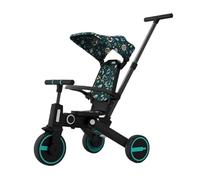 Multifunctional Foldable Baby Tricycle - Multiple Modes, Easy To Store, Suitable For Child Growth, Safe And Fun, Suitable For Toddlers (Multi-Color)(Black)