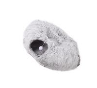 Multifunctional Foldable Cats Bed Tunnel Toy for Comfortable Rest and Play Soft Plush for Home and Travel Use Travel Bed