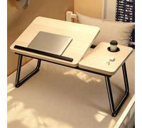 Multifunctional Foldable Portable Bed Desk with Adjustable Angle for Writing and Working in the Dining Room, Living Room, or Bedroom F