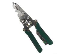 Multifunctional Foldable Wire Stripper Pliers For Electricians Cable Cutting Crimping Nail Puller With Winding Pulley Design Green