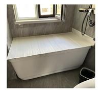 Multifunctional Folding Bathtub Cover & Tray Insulated Dustproof Bath Shelf Lid (70x105x0.6cm) - Ideal for Bath Accessories nization & All Bathtub Sizes