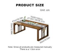 Multifunctional Folding Coffee Table - Rectangular Wooden Design Easy Assembly for Living Room Bedroom Dining Room Kitchen - Space-Saving Furniture