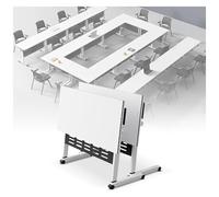 Multifunctional Folding Conference Table Set2pcs Portable Meeting Seminar Tables for Office Classroom and Event UseSpaceSaving Design Easy Storage