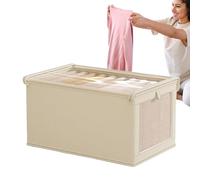 Multifunctional Folding Furniture - Practical and Spacious Clothes Storage Bins | Foldable Linen Dressing Room Easy to Move | Ideal Clothing Storage Box for Home and