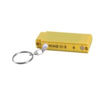 Multifunctional Folding Ruler Key Ring 10 Compartments Plastic Travel Friends for Students and Professional Folding Reign