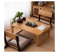 Multifunctional Folding Table Solid Writing Desk Easy Storage for Outdoor Balcony Living Room & Tea RoomBrown 60x40x26cm