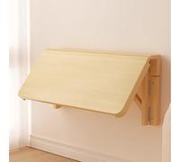 Multifunctional Folding Wall-Mounted Table, Compact Drop Leaf Wooden Desk - Space-Saving Solution for Home Office, Small Spaces, and Workstations
