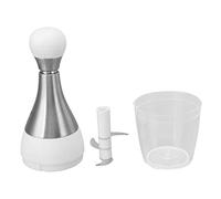 Multifunctional Food Chopper, Manual Handheld Garlic Onion Vegetable Chopper, Stainless Steel Press Type Veggie Nut Mincer with 304 Steel Blades for Kitchen Cooking and