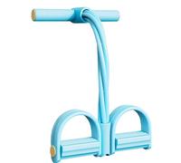 Multifunctional Foot Pedal Resistance Assistance, 8 Tube Pedal Resistance Band with Handle, Multi Function Tension Rope, Full Body Training Equipment for Home Workout (Blue)