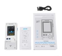 Multifunctional for geiger Counter GC-03 with Color Display for Nuclear Radiation EMF Testing USB Rechargeable Portable Safety Device White Finish(White)