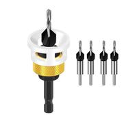 Multifunctional Four Flute Limited Countersink And Step Drill Bit Set For Consistent Depth Control In Various Materials Four Flute Drill
