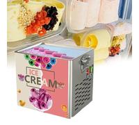 Multifunctional fried ice machine commercial stainless steel ice cream machine suitable for cafes and dessert shops