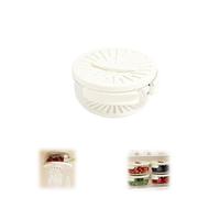 Multifunctional Fruit and Vegetable Washing Bowl, Fruit Washing Bowl with Strainer, 2 in 1 Draining Preservation Basket with Foldable Handle (Cream White,S)