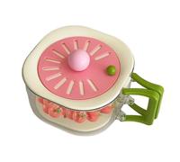 Multifunctional Fruit Culture Container with Lid | Vegetable Washing Bowl | Foldable Handle 2 in 1 Storage Solution for Refrigerator, Outdoor Picnic, Kitchen Sink