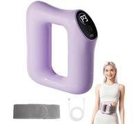 Multifunctional Full-Body Fascia Ring, Fast Fat Burning Yoga Ring Massager, with 3 Modes & 5 Levels Sculpting, Ergonomic Electric Fascia Massager for Abdomen Belly Neck Waist Arms Legs, Purple