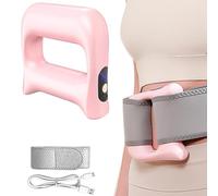 Multifunctional Full-Body Fascia Ring,Fast Fat Burning Yoga Ring Massager with 3 Vibration Modes 5 Intensity Levels for Muscle Relief, Portable Cordless for Home Travel (Pink)