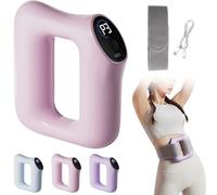 Multifunctional Full-Body Fascia Ring, Fat Burning & Shaping & Muscle Relaxation, Ergonomic Electric Fascia Massager with 8 Adjustable Modes, High-Frequency Vibration, Gym Fitness Tool,Pink
