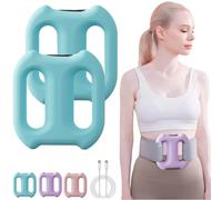 Multifunctional Full-Body Fascia Ring, Multifunctional Full-Body Electric Wireless Abdominal Massagers, 5 Speeds Fascias Rings Made of Silicone, Adjustable Massage Modes Vibration Rings (Blue,2PCS)