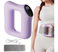 Multifunctional Full-Body Fascia Ring - Vibrational Massage Device for Fat Burning & Muscle Relaxation - Smoke Purple Color, 5 Intensity Levels, Type-C Rechargeable, Ideal for Home Use