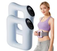 Multifunctional Full-Body Fascia Ring- Wireless Electric Muscle Stimulator with 3 Modes & 5 Intensity Levels, Ergonomic Deep Tissue Massage Tool for Belly, Neck, Waist, Arms, Legs & Butt (Blue,2)
