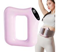 Multifunctional Full-Body Fascia Ring- Wireless Electric Muscle Stimulator with 3 Modes & 5 Intensity Levels, Ergonomic Deep Tissue Massage Tool for Belly, Neck, Waist, Arms, Legs & Butt (Pink,1)