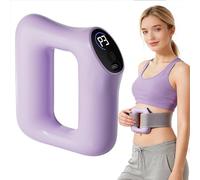 Multifunctional Full-Body Fascia Ring- Wireless Electric Muscle Stimulator with 3 Modes & 5 Intensity Levels, Ergonomic Deep Tissue Massage Tool for Belly, Neck, Waist, Arms, Legs & Butt (Purple,1)