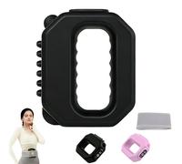 Multifunctional Full-Body Massage Gun, Fascia Ring Massager, Adjustable Modes with Waist Belt, Hands-Free Electric Vibration Ring, 3 Modes 6 Intensities for Waist, Necks, Legs, Hips (Black)