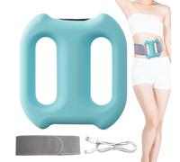 Multifunctional Full Body Silicone Fascia Ring, Adjustable Modes AbdominalBlaster, Ergonomic Electric Massager Tool, Fast Fat Stimulater Machine, with Strap, for Deep Burning Muscle Knot