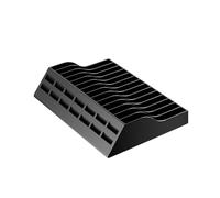 Multifunctional Game Organizers Rack for SW2 Consoles with 14 Cartridge Slots Storage and Integrated Dock Compartment ABS Game Cartridge Organizers